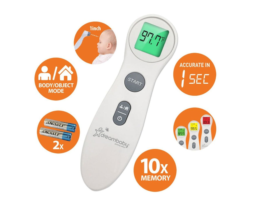 DreamBaby ON-CONTACT FEVER ALERT INFRARED FOREHEAD THERMOMETER - Preggy Plus