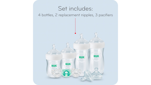 NUK® Simply Natural® Bottle with SafeTemp™, 9-Piece Gift Set - Preggy Plus