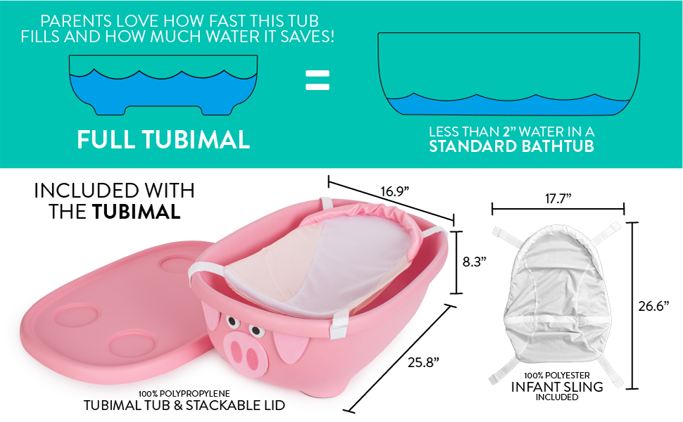 Prince Lionheart Tubimal™ Infant & Toddler Tub & Storage - DOG - Preggy Plus