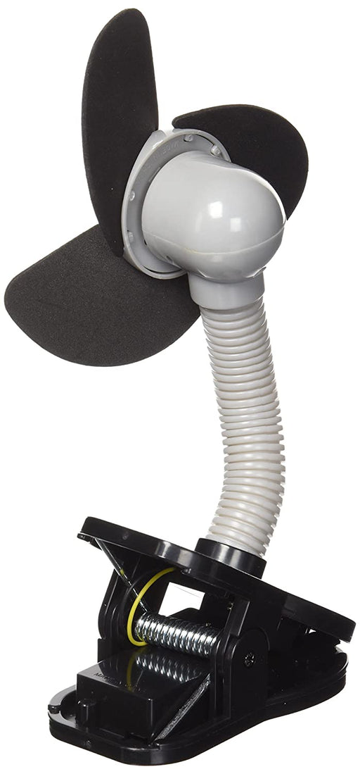 Dreambaby Clip On Stroller Fan, Black w/Silver - Preggy Plus