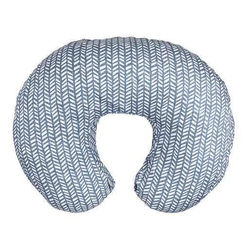 Boppy Nursing Pillow and Positioner, Blue Herringbone - Preggy Plus