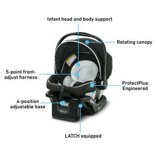 Graco SnugRide 35 Lite LX Infant Car Seat, Studio - Preggy Plus