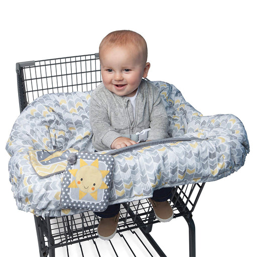 Boppy Shopping Cart/High Chair Cover - Sunshine/Gray - Preggy Plus