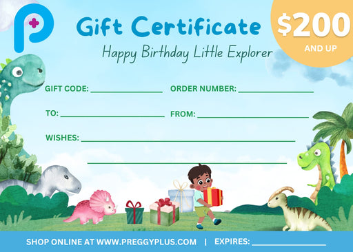 Birthday Gift Certificate - Little Explorer - Preggy Plus