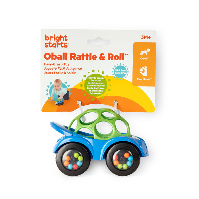 Oball Easy Grasp Rattle & Roll Toy Sports Car