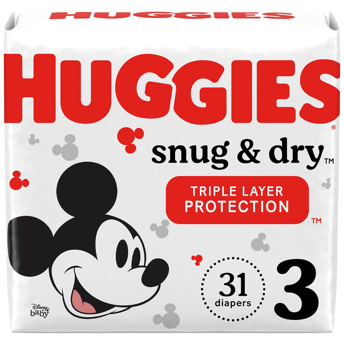 Huggies®  Snug and Dry Diaper, Size 3, 31/pk