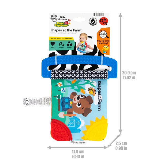 Baby Einstein Farm Explorers Shapes at the Farm Teether Book