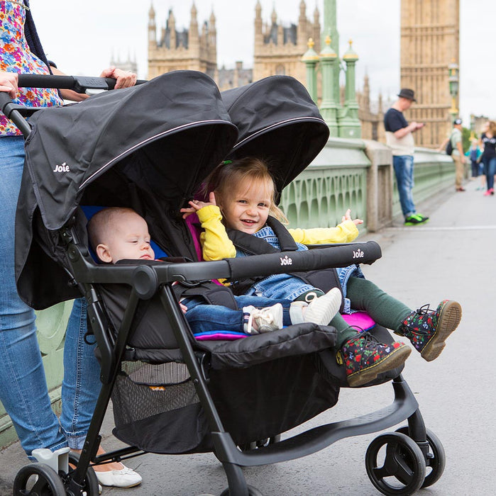 Joie Aire Twin Stroller with Reversible Seat Pads