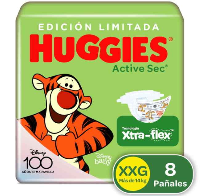 Huggies Diapers Active Sec XXLarge Step 5, Pack of 8