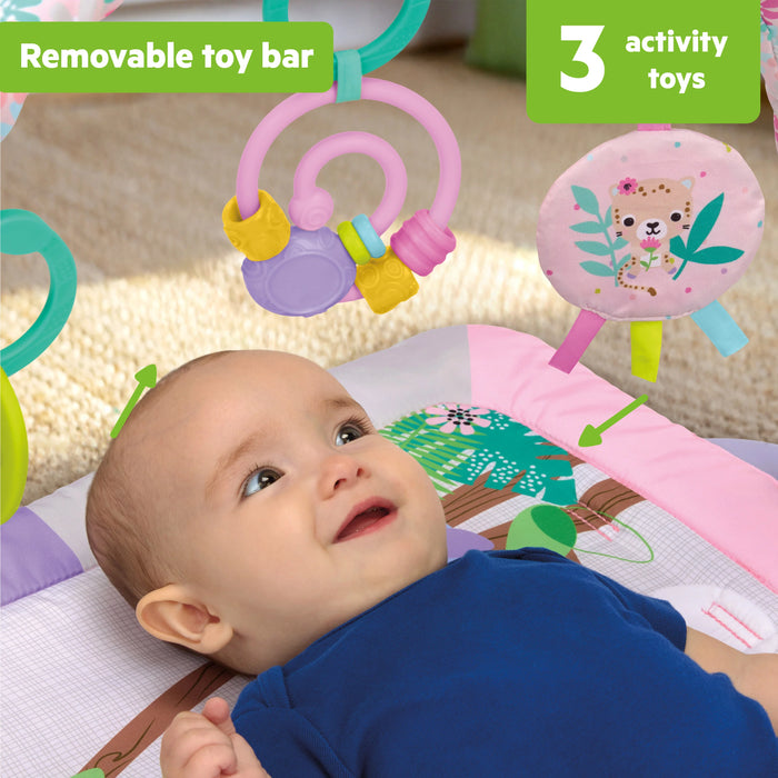 Bright Starts Treetop Bloom Baby Activity Gym & Tummy Time Mat