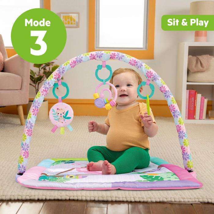 Bright Starts Treetop Bloom Baby Activity Gym & Tummy Time Mat