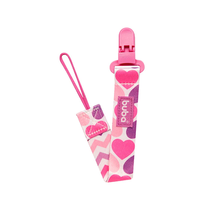Buba Pacifier Holder Clip - Hearts - Preggy Plus