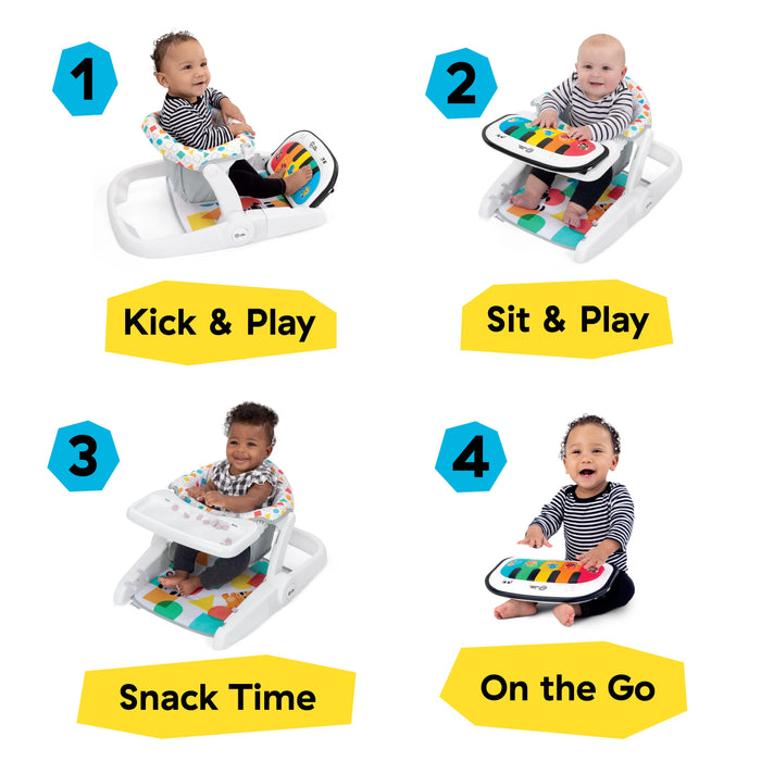Baby Einstein 4-in-1 Kickin' Tunes Learn-to-Sit Music & Language Floor Seat