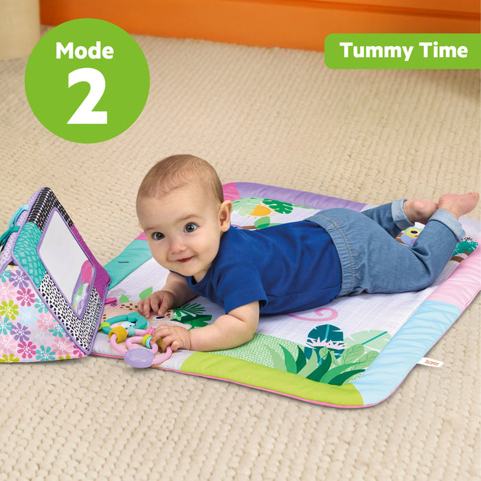 Bright Starts Treetop Bloom Baby Activity Gym & Tummy Time Mat