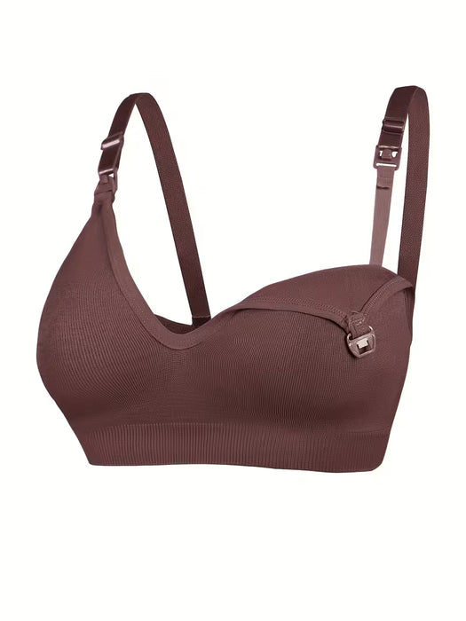 The ComfortFit Nursing Bra - XL, Set of 3 (Black, White, Wine Red)