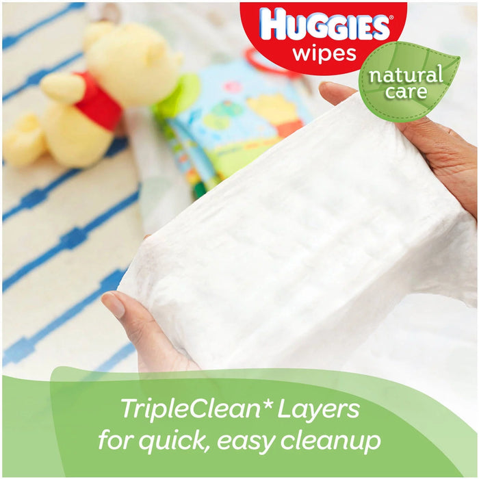Huggies Natural Care Sensitive Baby Wipes, Unscented, 1 Soft Pack (32 Wipes Total)