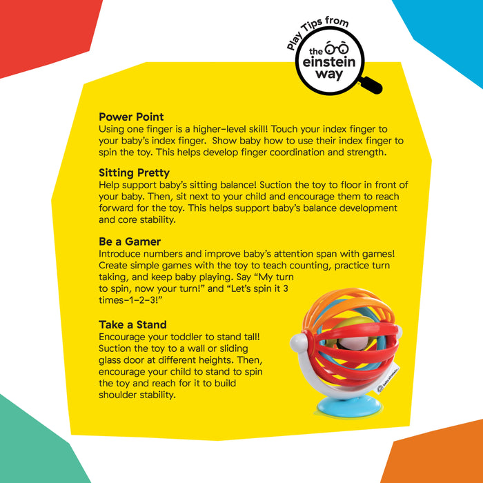 Baby Einstein Sticky Spinner Activity & High Chair Toy