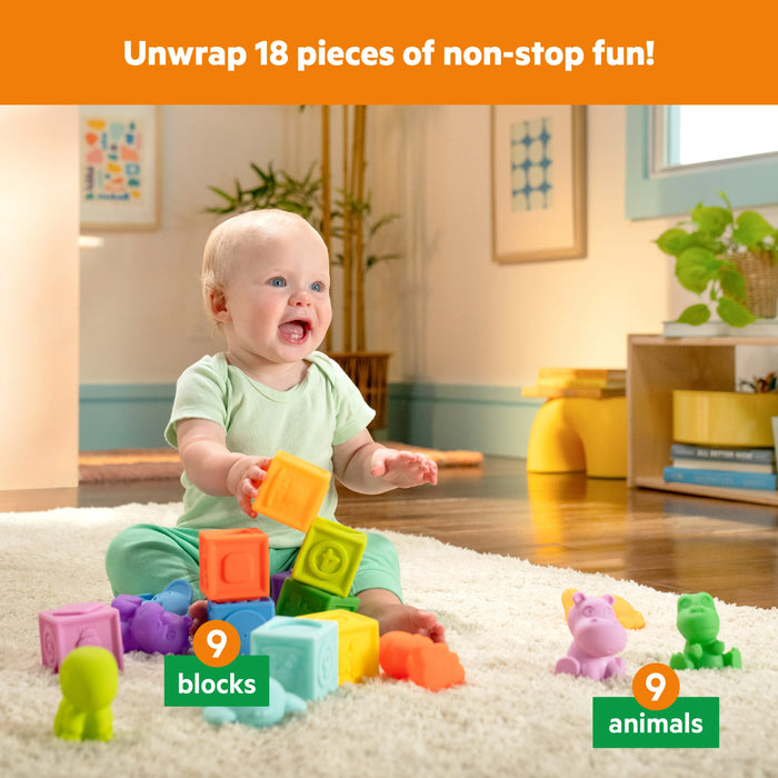 Bright Starts Cubes & Cuties 18-Piece Gift Set - Multicolor