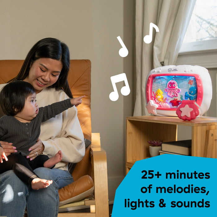 Baby Einstein Sea Dreams Soother Musical Crib Toy and Sound Machine - Pink