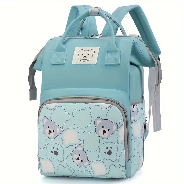 Diaper Bag Backpack - Green Bear