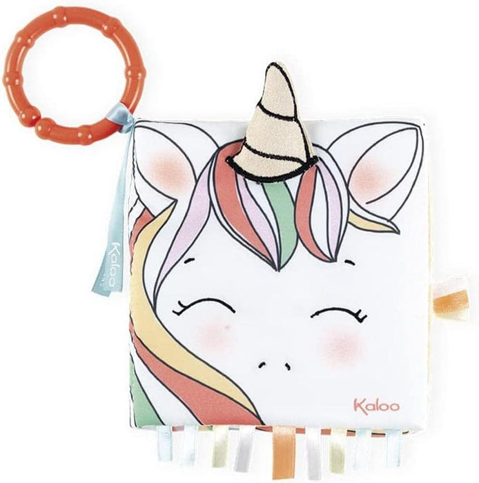 Kaloo K962780 Soft Activity Book, The Happy Unicorn