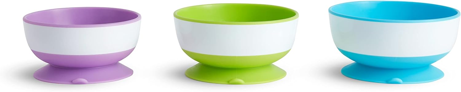 Munchkin® Stay Put™ Suction Bowls, 3 Pack