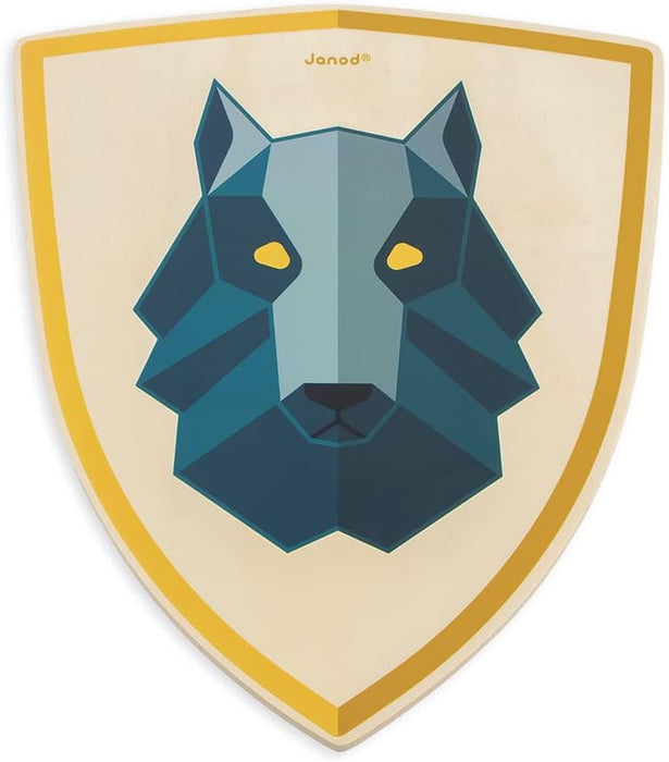 Janod - Wolf Knight Set - Wooden Shield and Sword - Shield