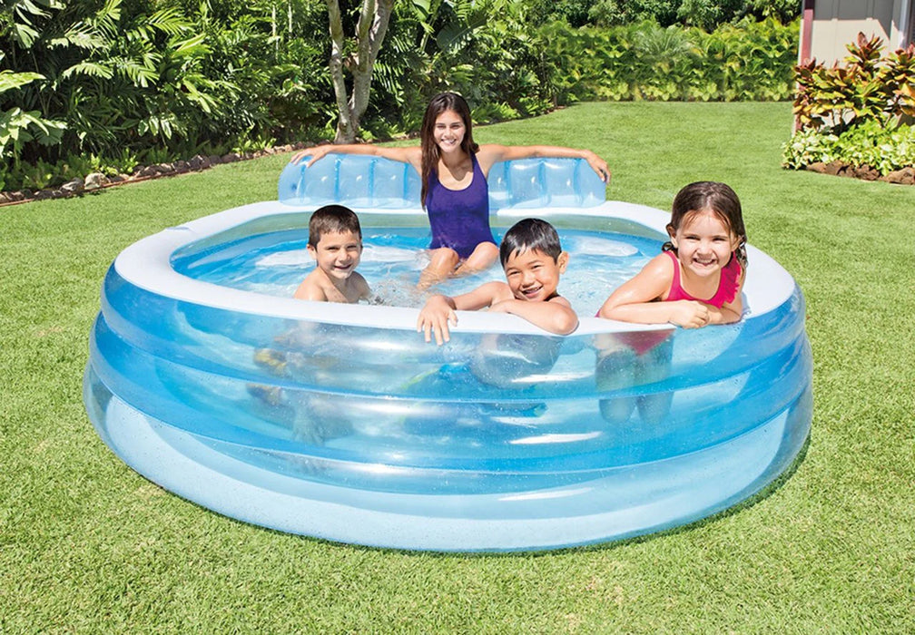 Intex Swim Center Family Lounge Pool with Bench