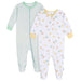Gerber 2-Pack Neutral Stars and Lines Sleep n Play Pajamas, 6-9 Months (582936 N01 NB2 6/9) - Preggy Plus