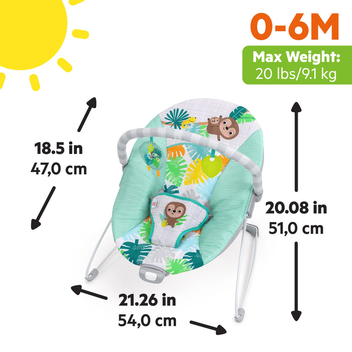 Bright Starts Wild Wonders Vibrating Baby Bouncer