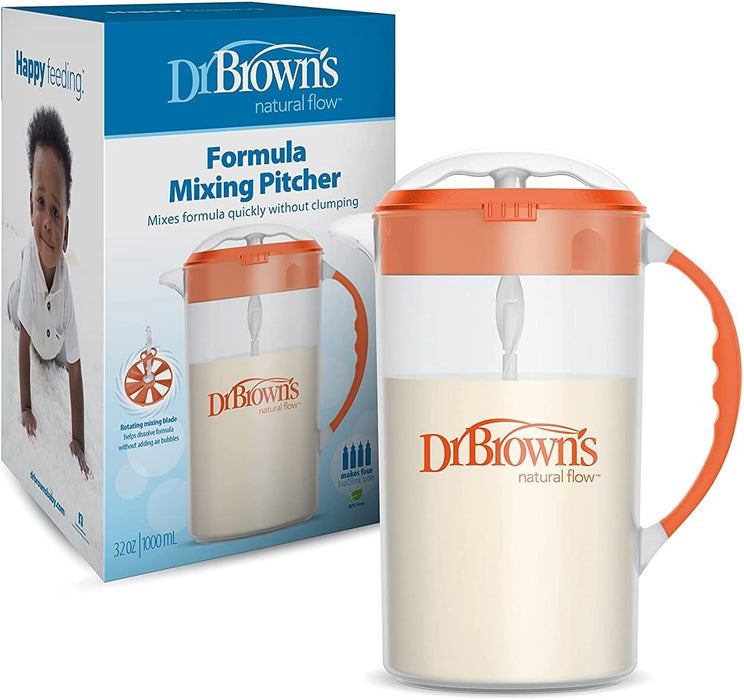 Dr. Brown’s Natural Flow® Formula Mixing Pitcher - Orange - Preggy Plus