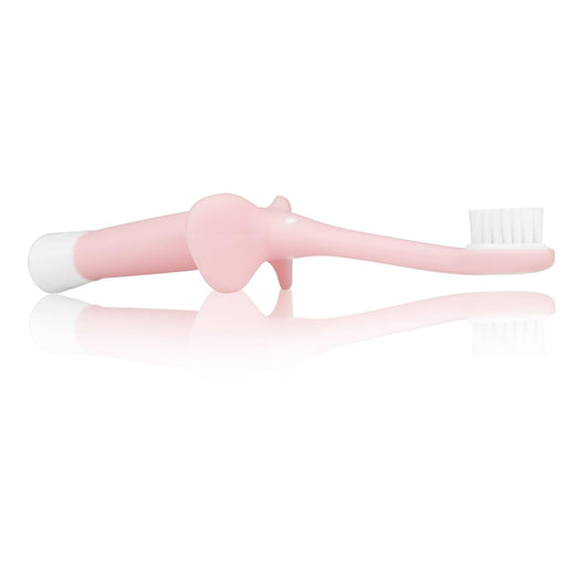 Dr. Brown's Infant-to-Toddler Training Toothbrush, Soft for Baby's First Teeth, Pink Elephant, 0-3 Years - Preggy Plus