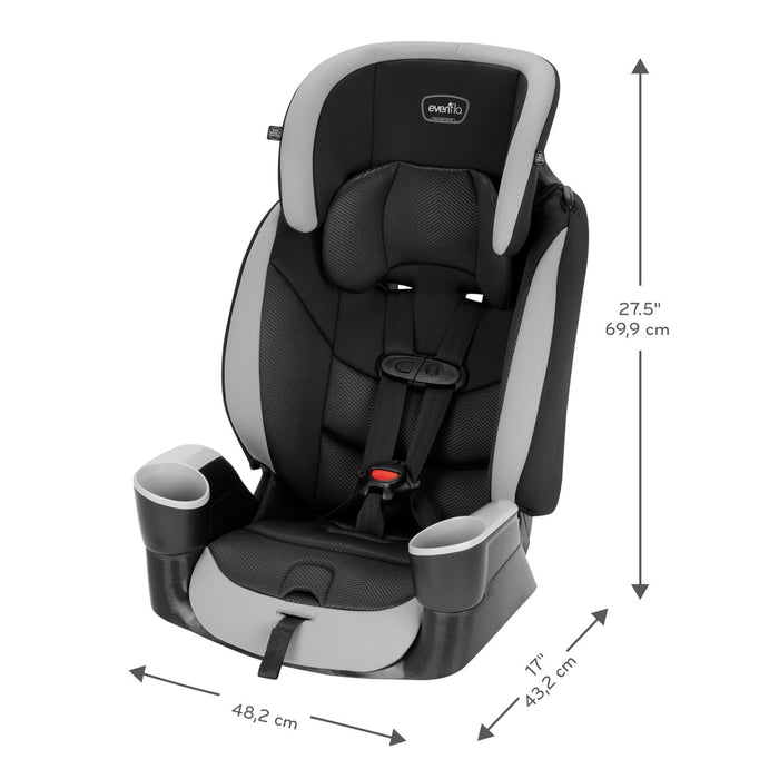 Evenflo Maestro Sport Harness Booster Car Seat (Granite Gray)