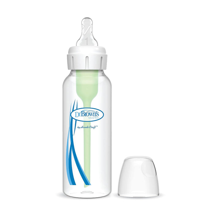 Dr. Brown's Natural Flow Narrow Options+ Anti-Colic Baby Bottles, 8oz, 1 Count - Preggy Plus