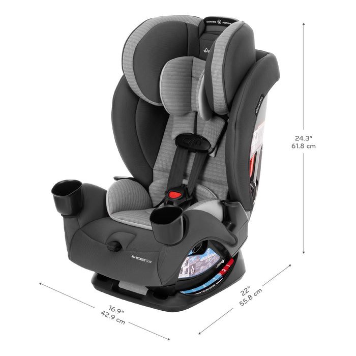 Evenflo All4Stages Slim 4-in-1 Convertible Car Seat (Baldwin Grey)
