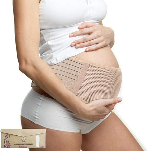 Pregnancy Support Belt, Beige, One-Size (S,M,L,XL) - Preggy Plus