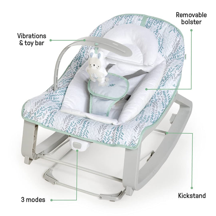 Ingenuity Keep Cozy 3-in-1 Grow with Me Bouncer & Rocker - Spruce