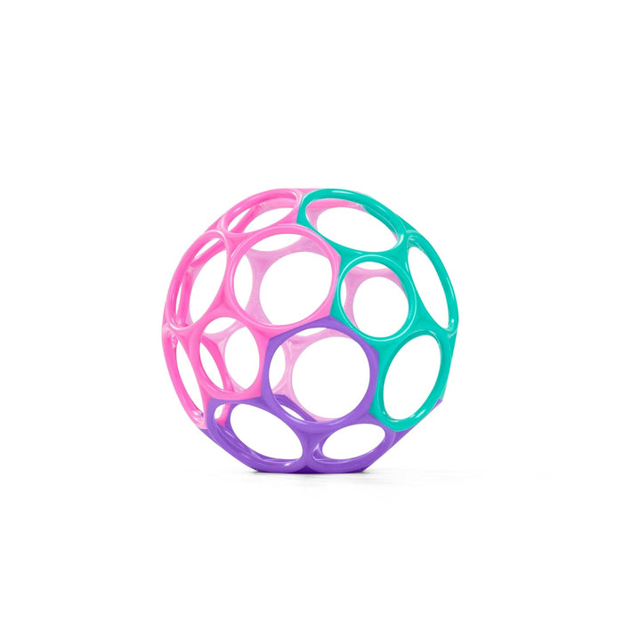 Bright Starts Delightful Duo 2-Pack Gift Set with Easy-Grasp Oball Rattles, Pink