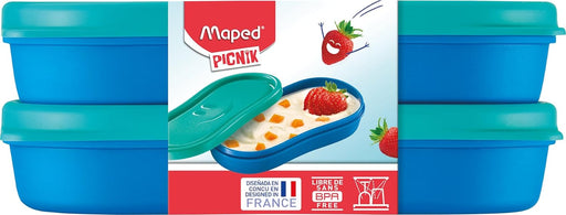 Maped Picnik Concept Kids Snack Box - 150ml, Blue, 2 pack - Preggy Plus
