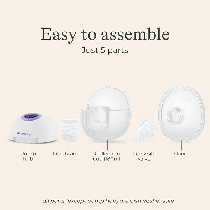 Lansinoh Discreet Duo Wearable and Hands-Free Breast Pump