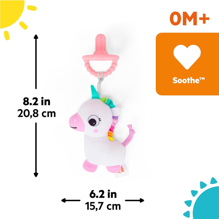 Bright Starts SootheMate Plush Unicorn Teether Toy