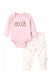 Gerber 2-Piece Baby Girls Hello Animals Onesies® Bodysuit and Pants Set, 12 Months (624796 G02 NB5 12M) - Preggy Plus