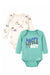 Gerber 2-Pack Baby Boys Happy Little Guy Long Sleeve Onesies® Bodysuits, 12 Months (625046 B01 NB5 12M) - Preggy Plus