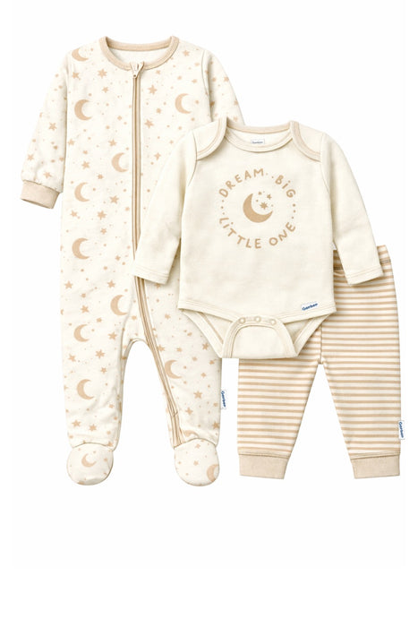 Gerber Baby Neutral Take-Me-Home 3 piece Set - Big Dreams, 12 Months (626106 N01 NB5 12M) - Preggy Plus