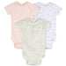 Gerber 3-Piece Baby Girls Deer Onesie Set, 6-9 Months (645915 G02 NB2 6-9M) - Preggy Plus