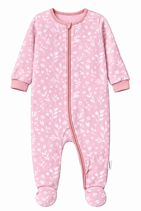 Gerber Baby Girls' Pink Floral Sleep 'N Play, 12 Months (655576 G04 NB5 12M) - Preggy Plus