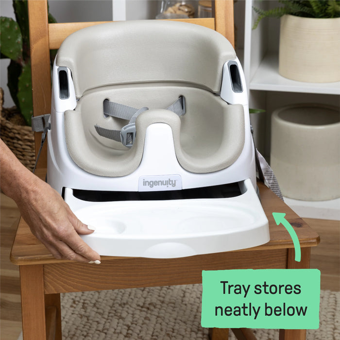 Ingenuity Baby Base 2-in-1 Booster Feeding and Floor Seat - Cashmere