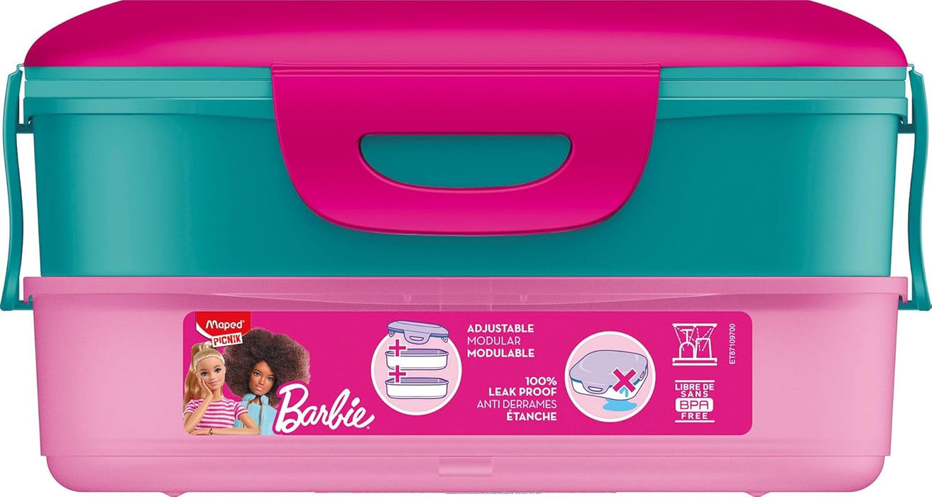 Maped 2-Compartment Picnik Lunch Box, Barbie