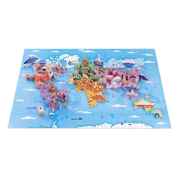 Janod 350 Piece Educational World Atlas Floor Puzzle