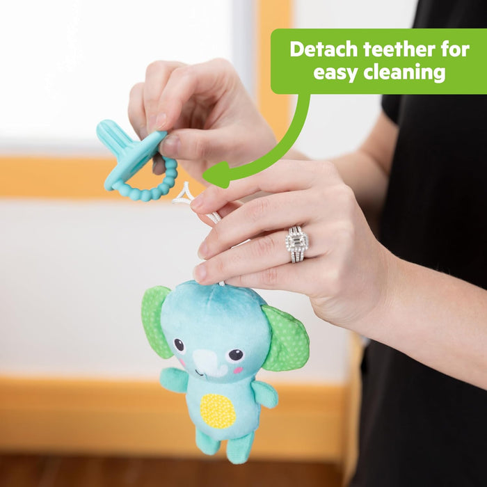 Bright Starts SootheMate Plush Elephant Teether Toy